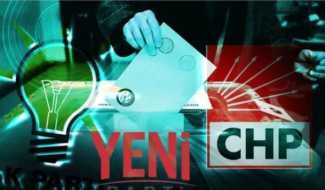 Yeni Parti sonrası ilk anket! Hangi Parti'nin oy oranı kaç?