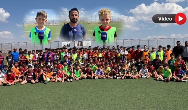 Yüksekova’da 1000 çocuk belediyenin yaz futbol okulunda geleceğe hazırlanıyor