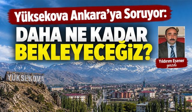 Yüksekova Ankara'ya Soruyor: Daha Ne Kadar Bekleyeceğiz?