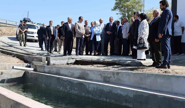 Taşlıçay’da açılan alabalık tesisi ilçe ekonomisine ve sosyal yaşama katkı sunacak