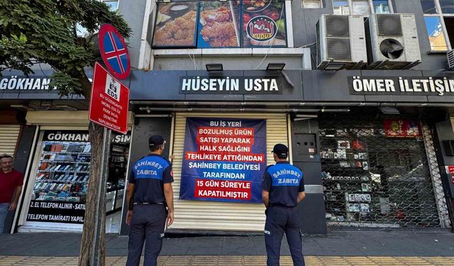 Gaziantep’te bozuk ürün satan döner işletmesi 15 gün kapatıldı