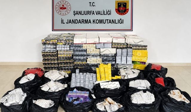 Şanlıurfa’da 2 milyon liralık kaçakçılık operasyonu