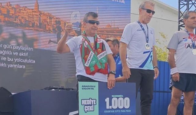 Cizreli sporcu, ’Bir Adım Daha’ koşusunda 3. oldu