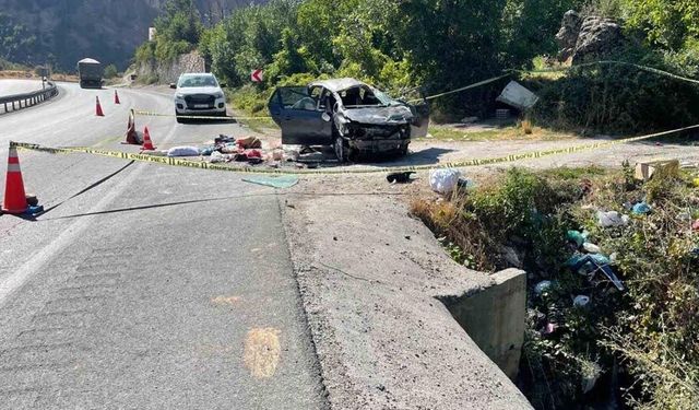 Kontrolden çıkan araç can aldı, 3 kişi ağır yaralandı