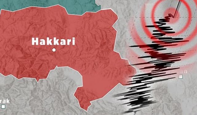 Şemdinli’de 4,3 büyüklüğünde deprem