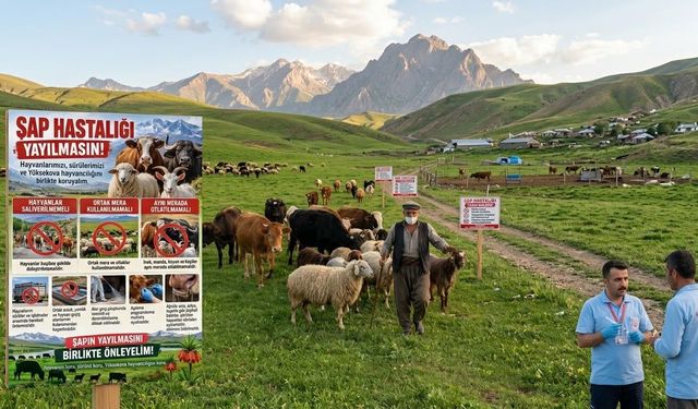 Yüksekova’da şap hastalığına karşı yetiştiricilere uyarı
