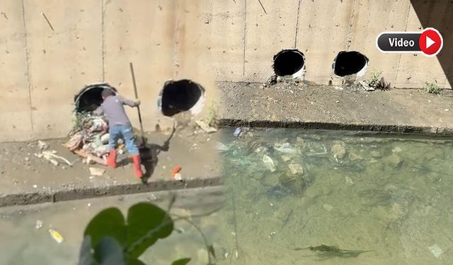 Yüksekova’da temizlenen çöpler yeniden Büyükçay Deresi’ne atıldı