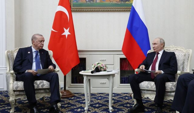 Cumhurbaşkanı Erdoğan ile Rusya Devlet Başkanı Putin Bişkek'te görüştü