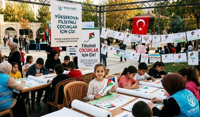 Yüksekova’da Filistinli çocuklar için resim etkinliği düzenlenecek