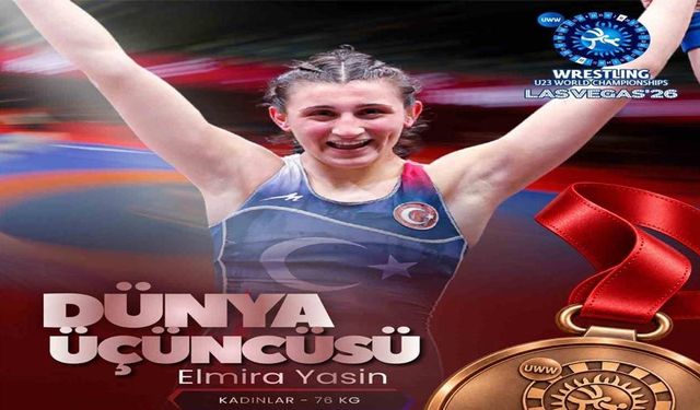 Milli Güreşçi Elmira Yasin Dünya Üçüncüsü Oldu