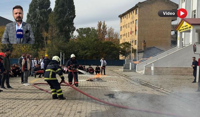 Yüksekova’da öğrenciler yangına karşı bilinçlendirildi