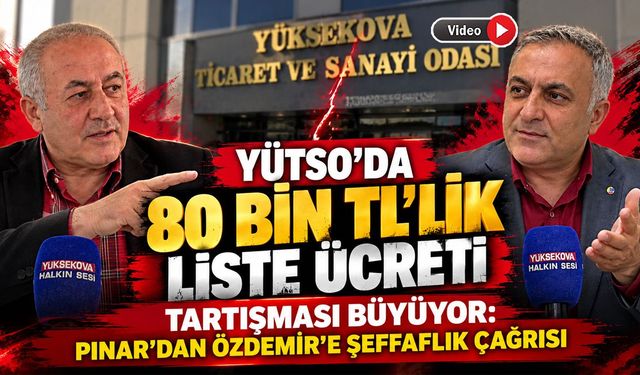 YÜTSO’da 80 Bin TL’lik Liste Ücreti Tartışması Büyüyor: Pınar’dan Özdemir'e Şeffaflık Çağrısı