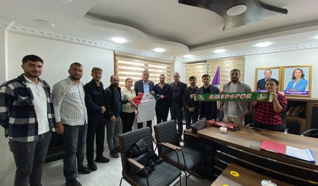 Amedspor Colemêrg Direniş Grubu DEM Parti’yi ziyaret etti