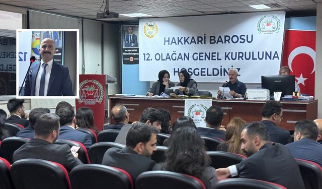 Hakkari Barosu'nun yeni başkanı belli oldu