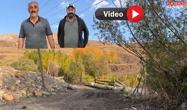 Yüksekova’da 20 hanelik mezra sakinlerinden yol tepkisi