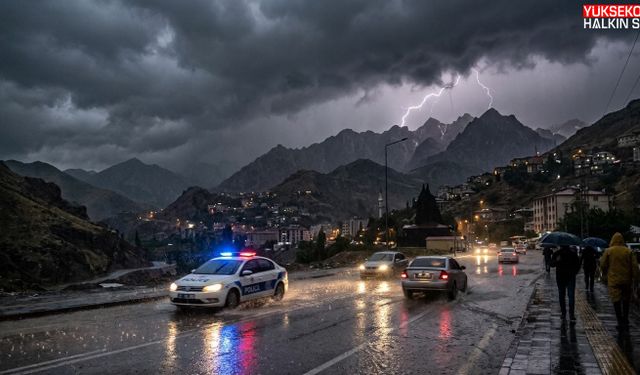 Meteoroloji’den Hakkâri için kuvvetli yağış uyarısı