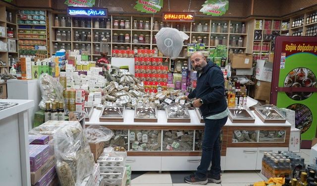 Muş’ta havalar soğudu, aktarlarda yoğunluk arttı