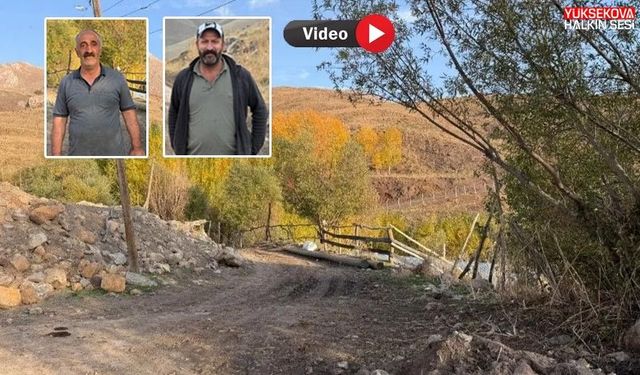 Yüksekova’da 20 hanelik mezra sakinlerinden yol tepkisi