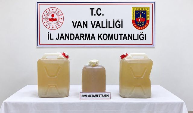 Van’da 34 kilo sıvı metamfetamin ele geçirildi