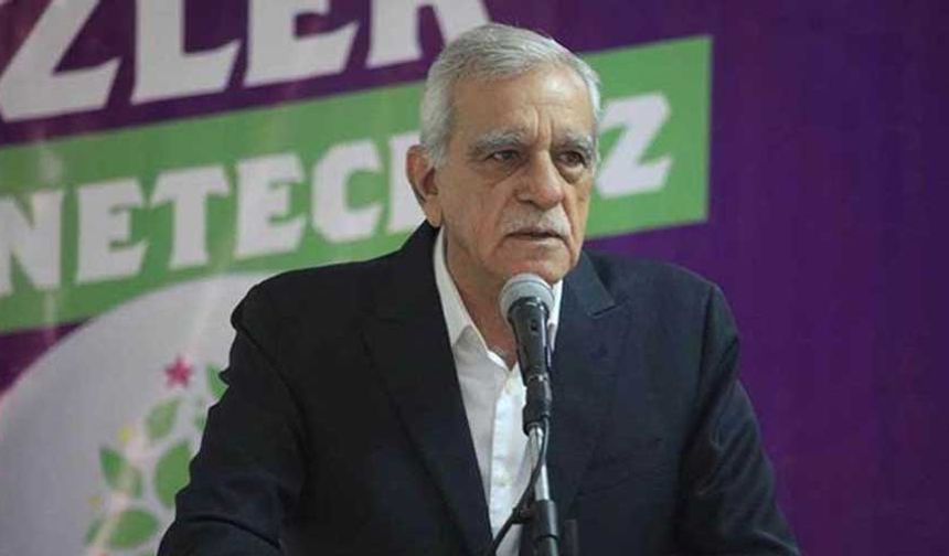Ahmet Türk’ten süreç ile ilgili çarpıcı açıklama