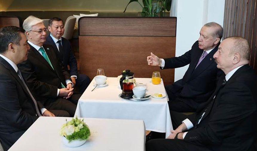 Erdoğan, 3 ülkenin cumhurbaşkanı ile bir araya geldi