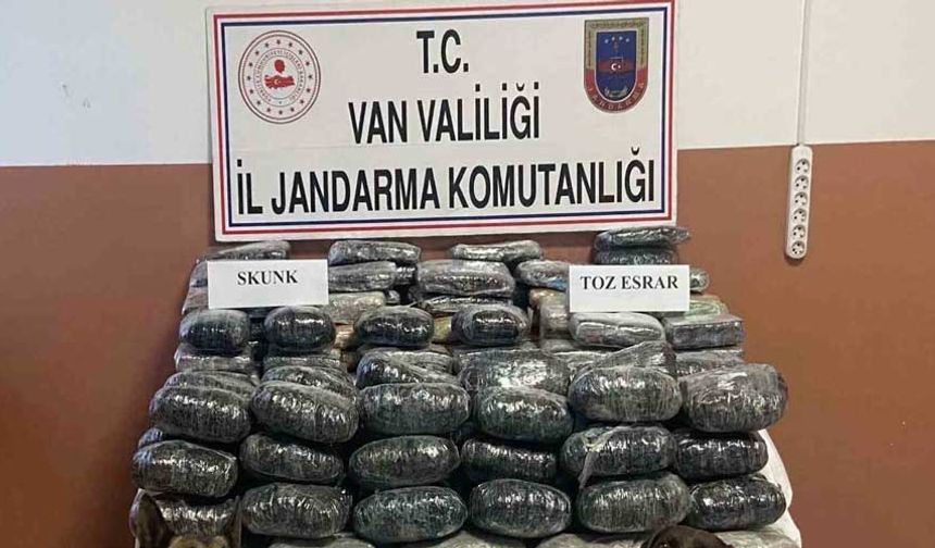 Van’da 90 kilo uyuşturucu ele geçirildi