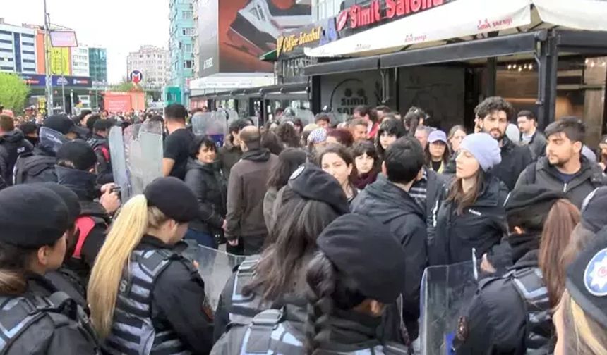 İstanbul'da 1 Mayıs gerginliği! Polis müdahale edince arbede yaşandı