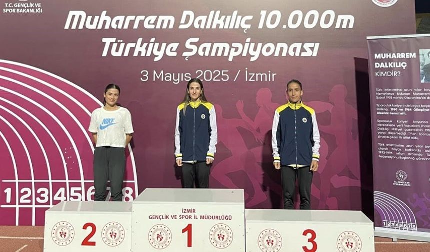 Muşlu atlet Derya Kunur, Türkiye üçüncüsü oldu