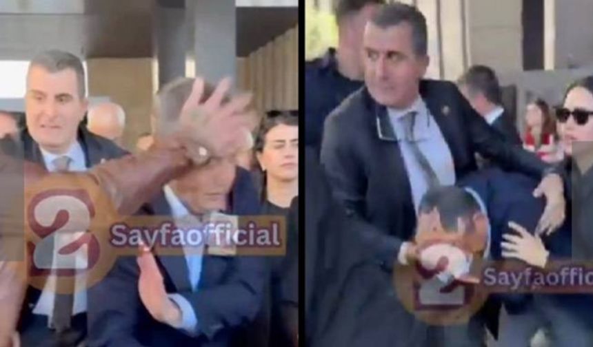 Sırrı Süreyya Önder için yapılan tören çıkışında Özgür Özel'e yumruklu saldırı