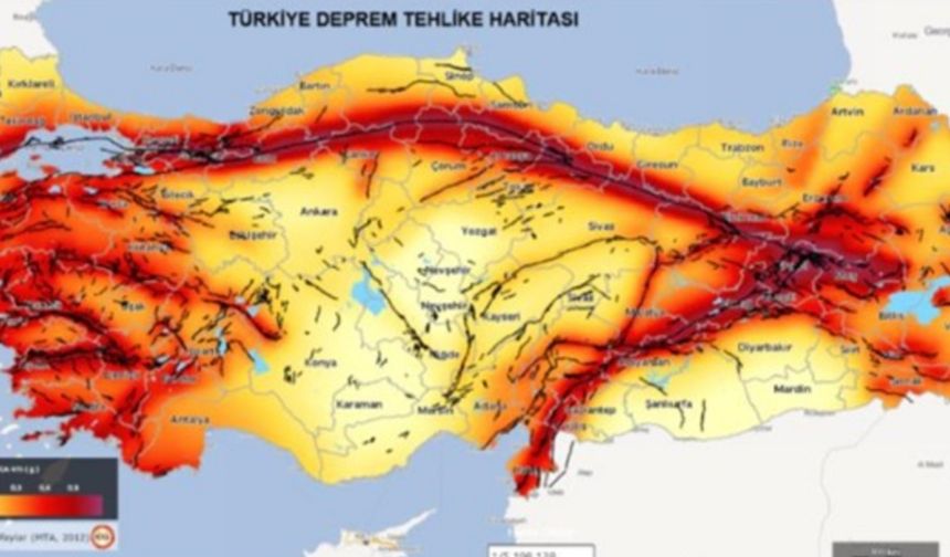 AFAD paylaştı: Türkiye'de toplam 485 diri fay segmenti bulunuyor