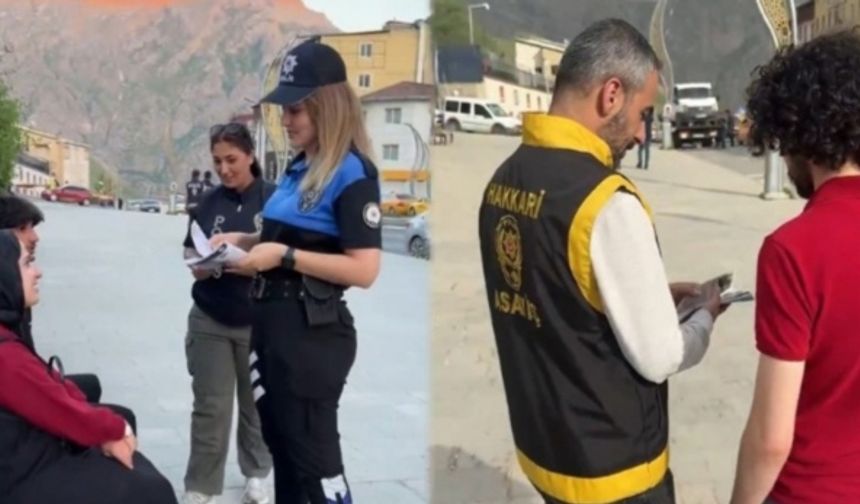 Hakkari polisi ‘SİBERAY’ ve ‘UYUMA’ broşürleri dağıttı
