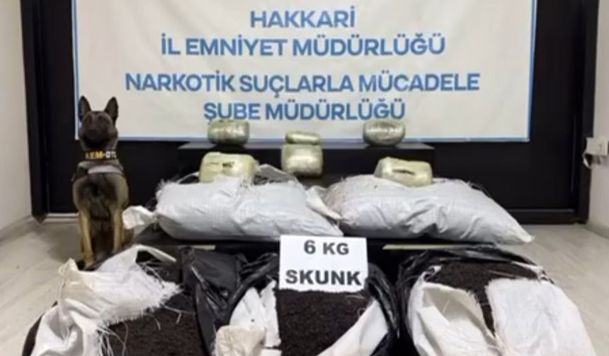 Yüksekova'da Uyuşturucu Operasyonu