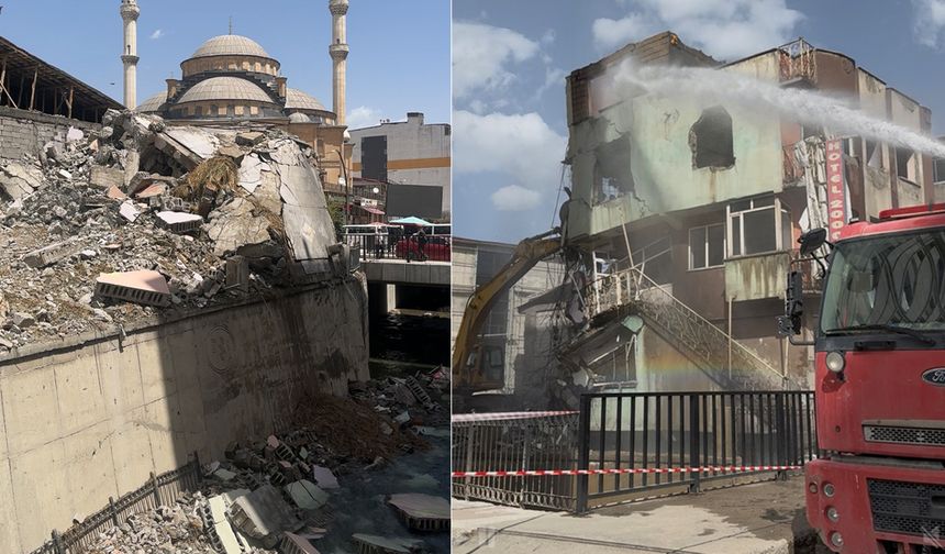 Yüksekova’da Çeyrek Asırlık Binalar Yıkılıyor
