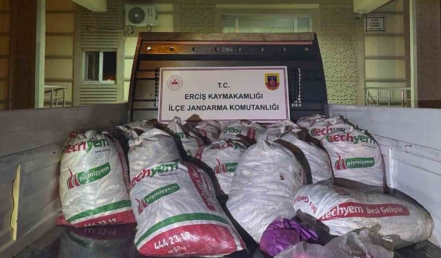 Erciş’te 2 ton kaçak avlanmış balık ele geçirildi