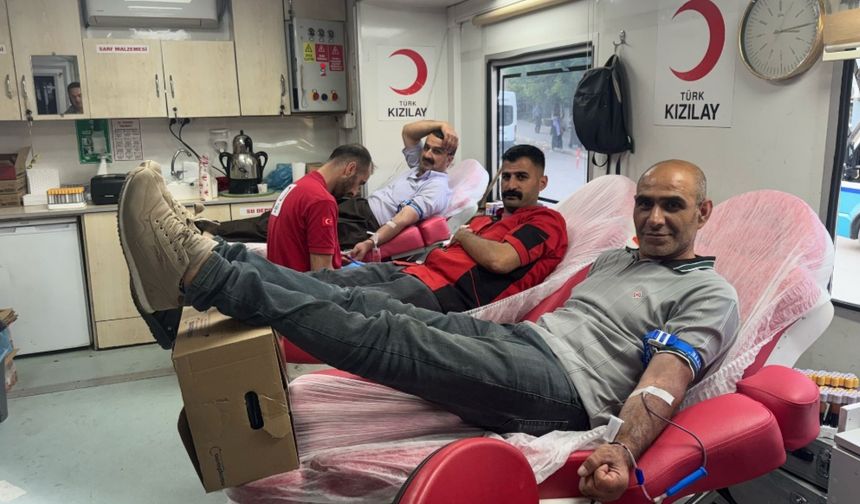 Şemdinli'de kan bağışı seferberliği