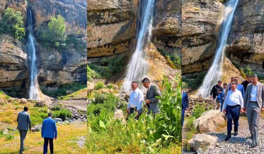 Vali Çelik’ten Ağaçdibi Şelalesi paylaşımı