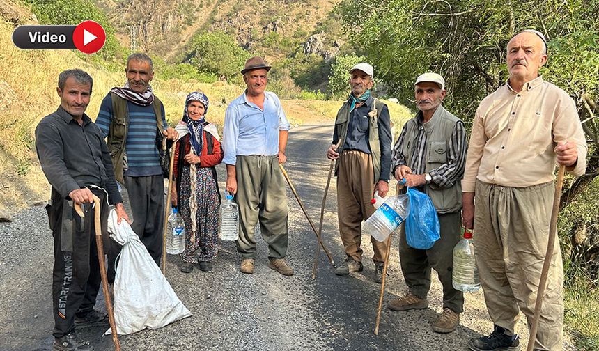 Hakkari’nin Kavaklı Köyü 6 Aydır Susuz: Vatandaşlar Sırtlarında Su Taşıyor
