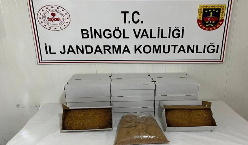 Bingöl’de kenevir ve kaçak tütün ele geçirildi