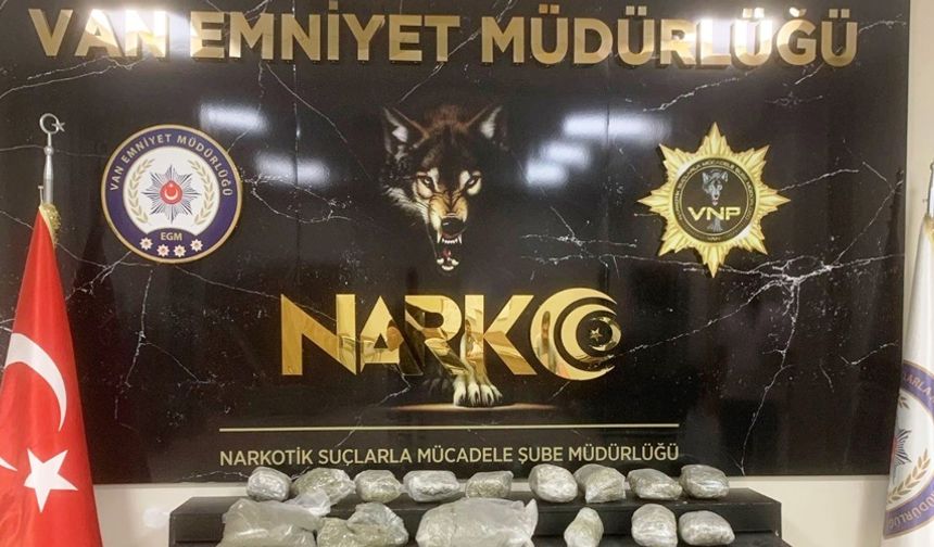 Van’da 10 kilo 120 gram skunk maddesi ele geçirildi