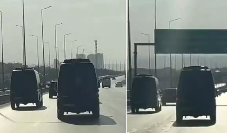 Silah bırakma töreni öncesi ilk görüntü! 30 araçlık konvoyla ilerlediler