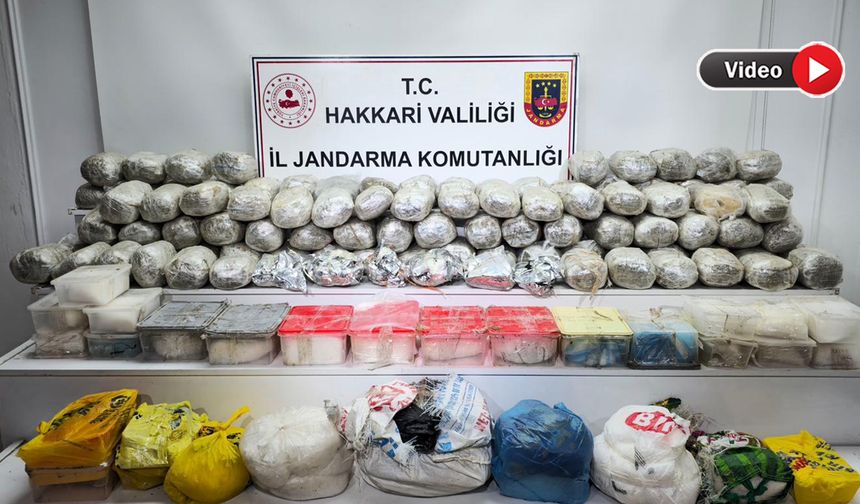 Yüksekova'da Uyuşturucu Operasyonu: 3 Gözaltı, 121 Kilo Madde Ele Geçirildi