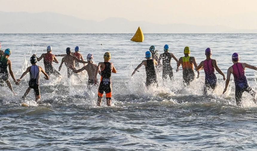 24. Eğirdir Triatlonu Türkiye Kupası Yarışları’nın ilk günü tamamlandı