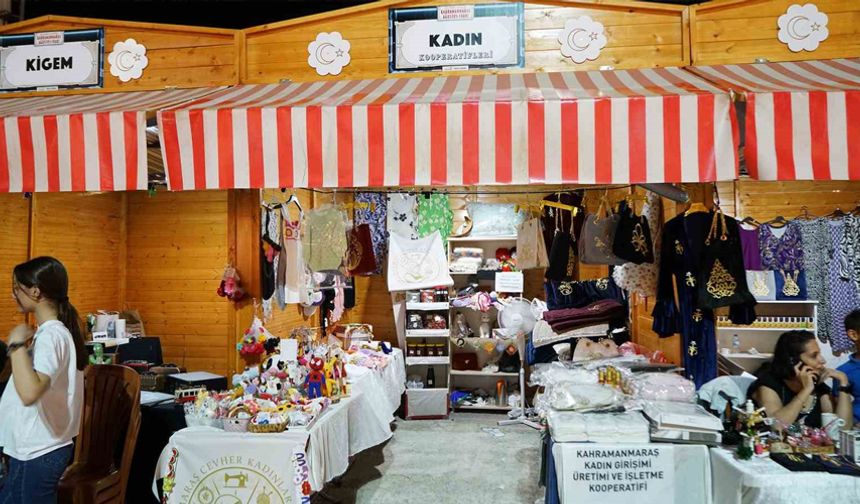 Kahramanmaraş’ta kadınların el emekleri fuarda sergileniyor