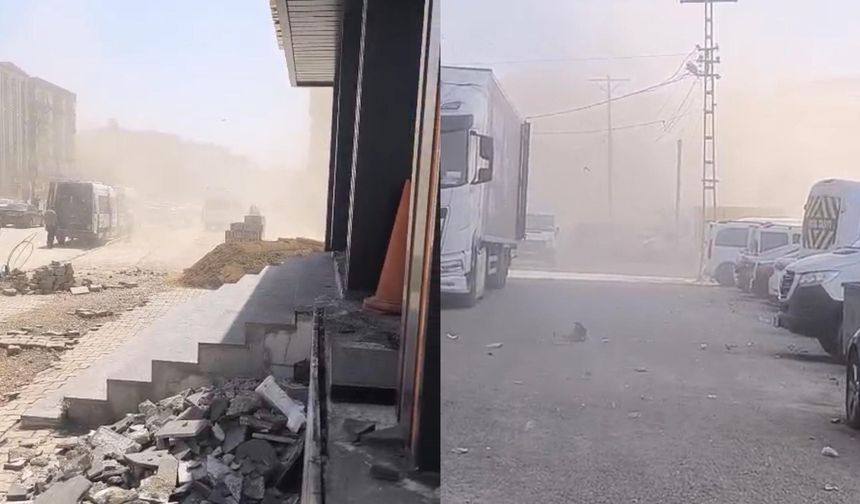 Yüksekova’da Toz Bulutu Hayatı Olumsuz Etkiledi
