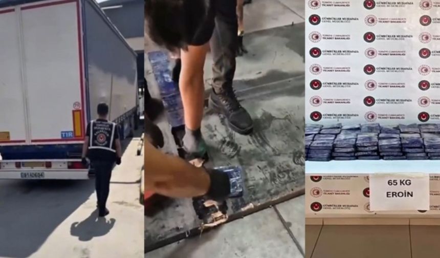 Yüksekova Sınır Kapısında 65 Kilo Eroin Ele Geçirildi
