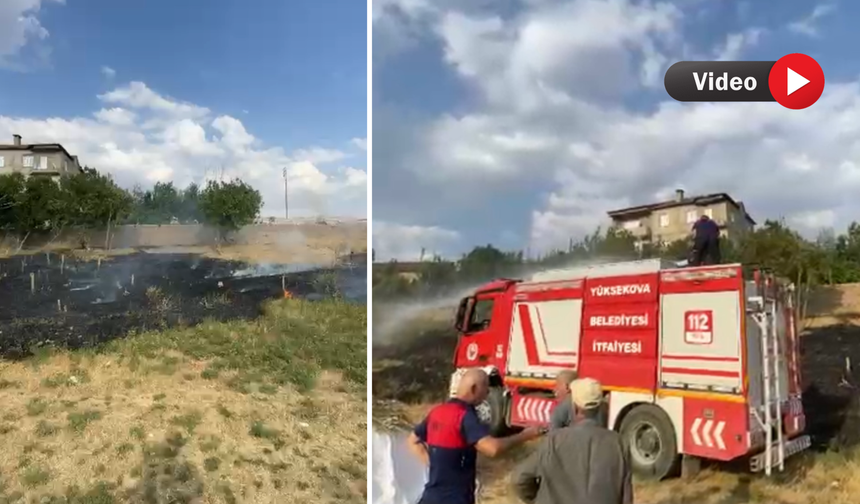 Yüksekova’da Orman Mahallesi’nde yangın paniği