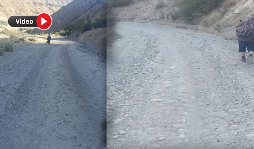 Yüksekova’da yol çilesi : Köylüler 15 kilometre yürümek zorunda kalıyor
