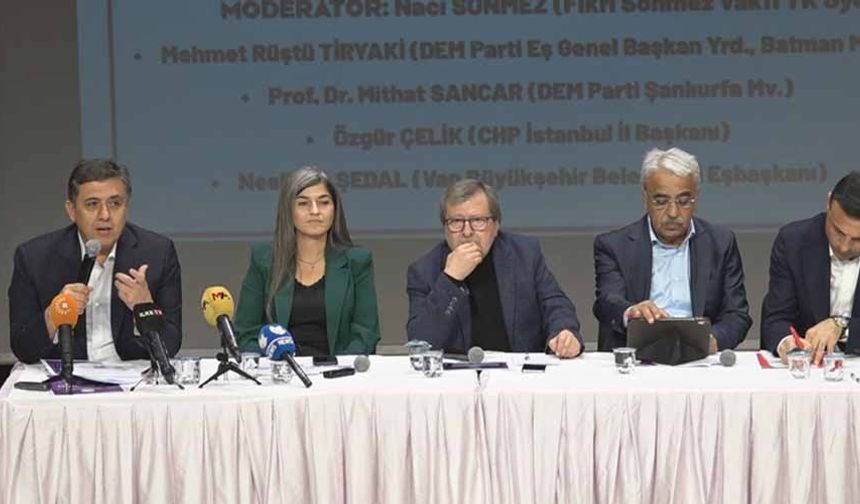 Çözüm süreci konferansı: Barış için kayyum sisteminin kaldırılması gerekir