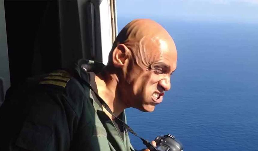 Hint yüzbaşı 20 bin fitte fotoğraf çekerken 740 kilometre hıza ulaşan rüzgara meydan okudu