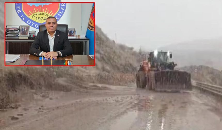 Yüksekova-Van Karayolunda Heyelan Paniği: Başkan Durna'dan çağrı